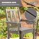 preview thumbnail 35 of 92, Versatile Outdoor Dining Sets w Swivel/Folding Chairs & Steel Slat Table and HDPE Dining Table Set for Gardens, Patios