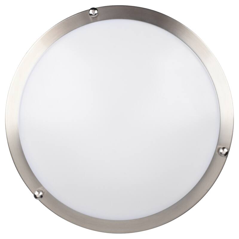 Access Lighting Solero II 12" LED Flush Mount - Brushed Steel