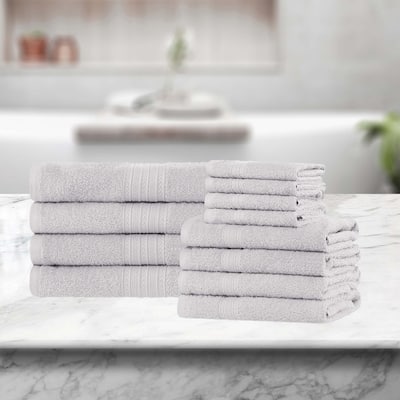 Superior Eco-Friendly Sustainable Cotton 12-Piece Bathroom Towel Set