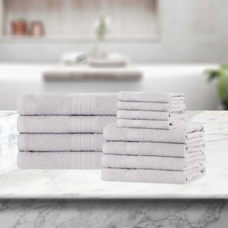 Superior Eco-Friendly Sustainable Cotton 12-Piece Bathroom Towel Set