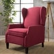 preview thumbnail 3 of 59, Wescott Wingback Pushback Recliner by Christopher Knight Home Deep Red