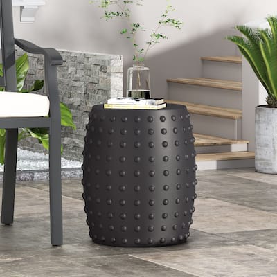 Ospery Outdoor Lightweight Concrete Side Table by Christopher Knight Home