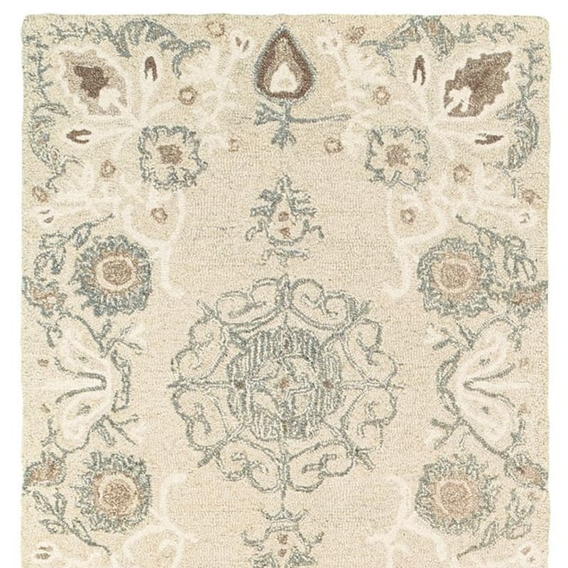 HomeRootsFloral Scandinavian Rectangle Area Rug