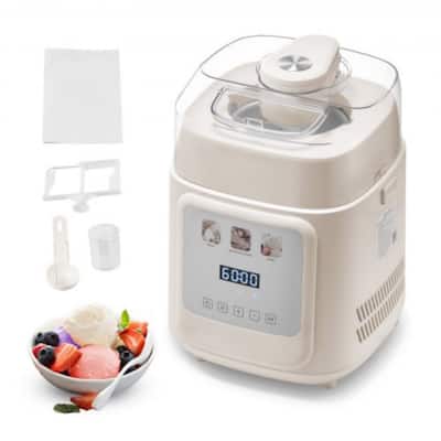 Automatic Gelato and Frozen Yogurt Maker, 1 Quart, 4 Modes - 10.20 x 10.59 x 13.98 inch