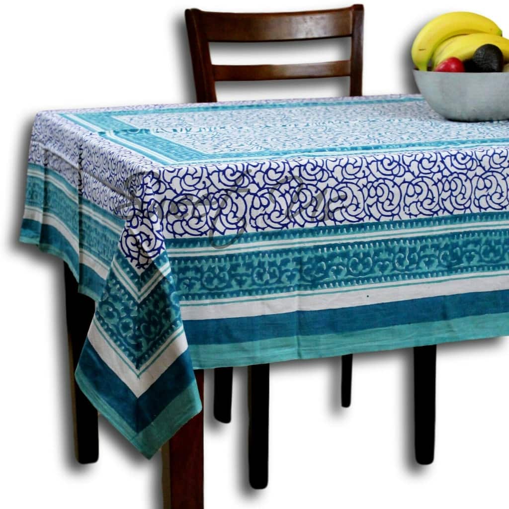 Cotton Heavenly Floral Tablecloth Rectangle - 70 x 104 in