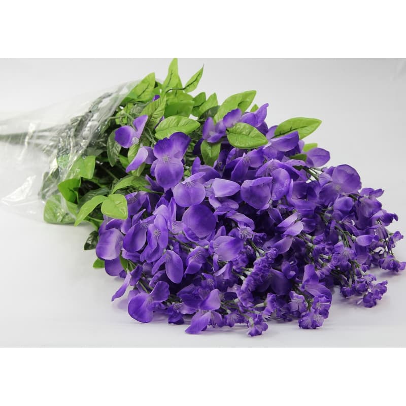 Faux Wisteria Flower Stems Bunch