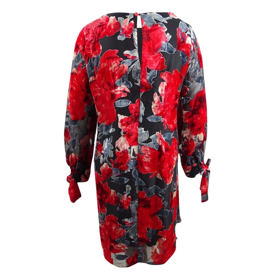 plus size floral shift dress