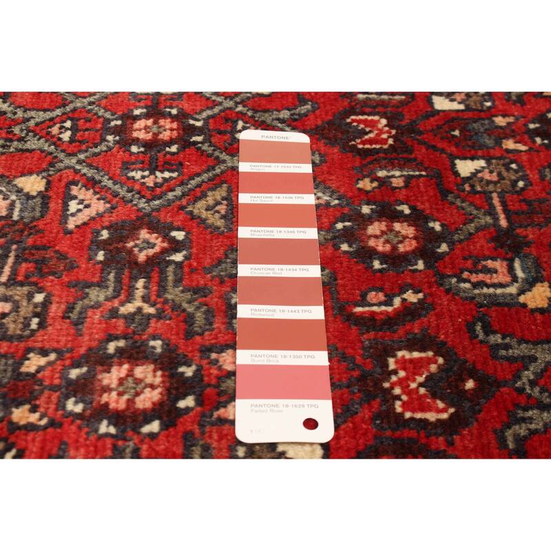 ECARPETGALLERY Hand-knotted Andelz Red Wool Rug - 3'1 x 9'4