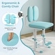 preview thumbnail 13 of 14, Kids Desk and Chair Set with Adjustable Height and Tilted Desktop - 31.5" x 20"x 41" (L x W x H)