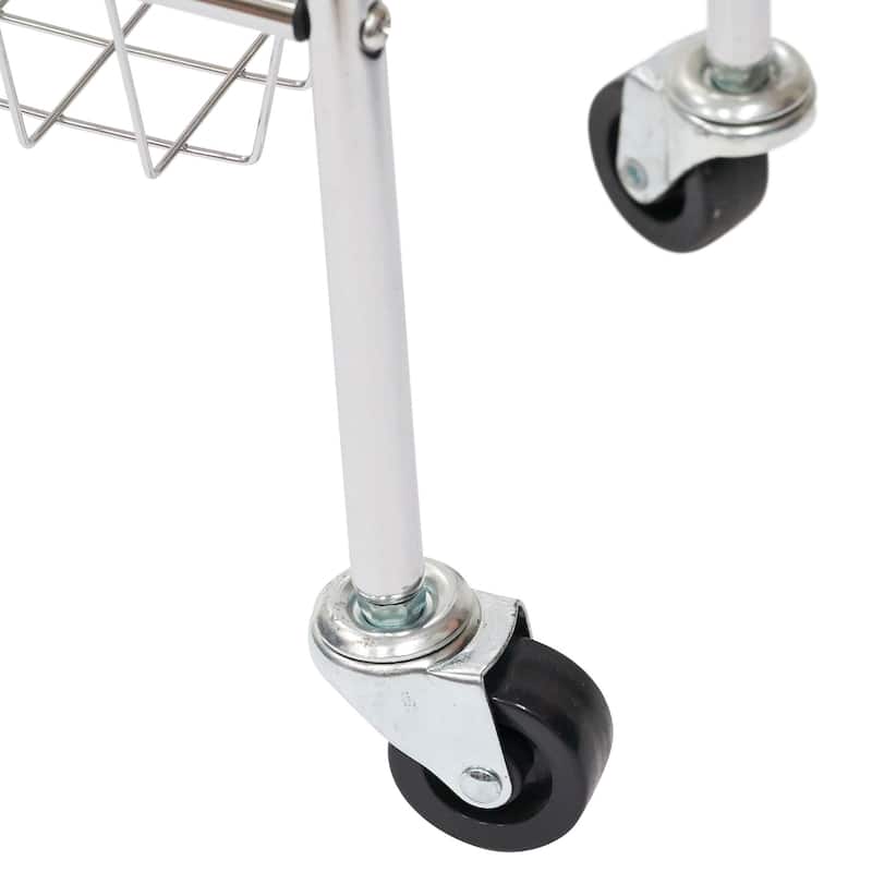 Household Essentials 3-Tier Slim Storage Cart - 26.0"L x 9.0"W x 33.0"H