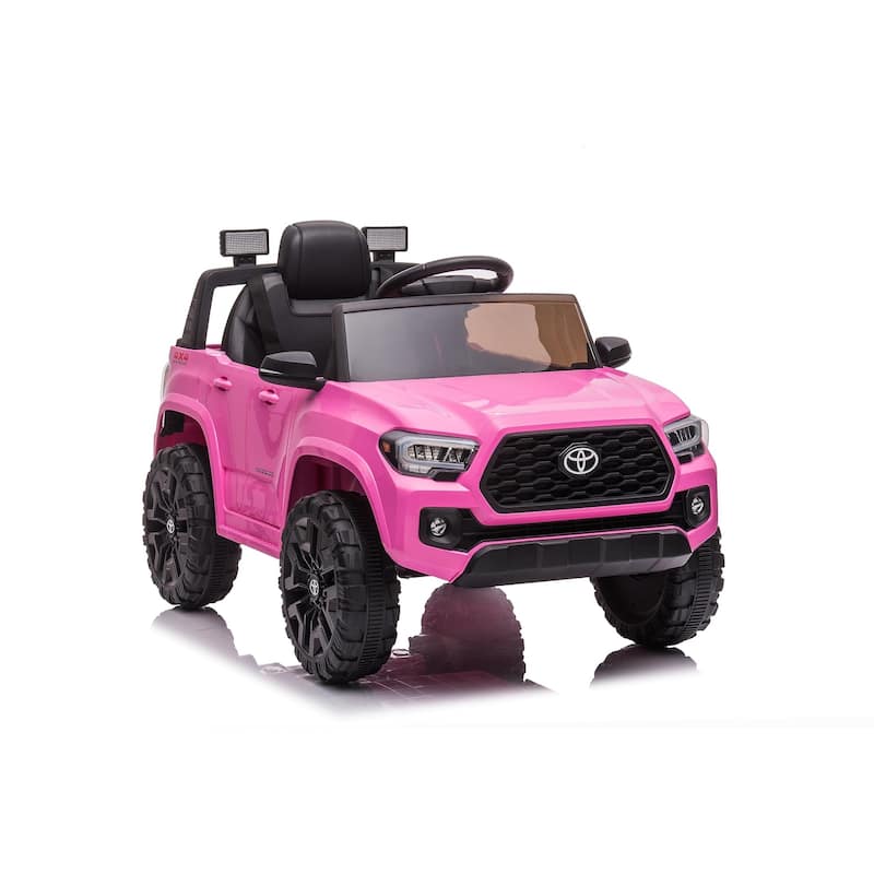 Kids Ride on Cars 12V Battery Powered for Ages 2-6 Licensed Toyota Tacoma - Pink