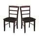 preview thumbnail 6 of 128, International Concepts Solid Wood Madrid Ladderback Chairs, Set of 2 - N/A