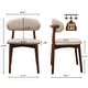 preview thumbnail 6 of 27, Modern Solid Wood Dining Chair with Upholstered Seat by GDFStudio
