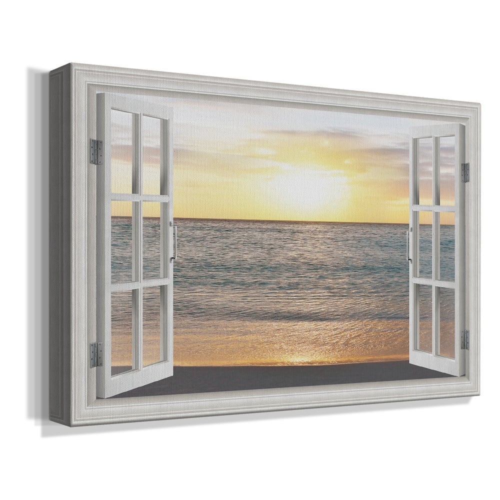 Sunset Reflection Premium Gallery Wrapped Canvas - Ready to Hang