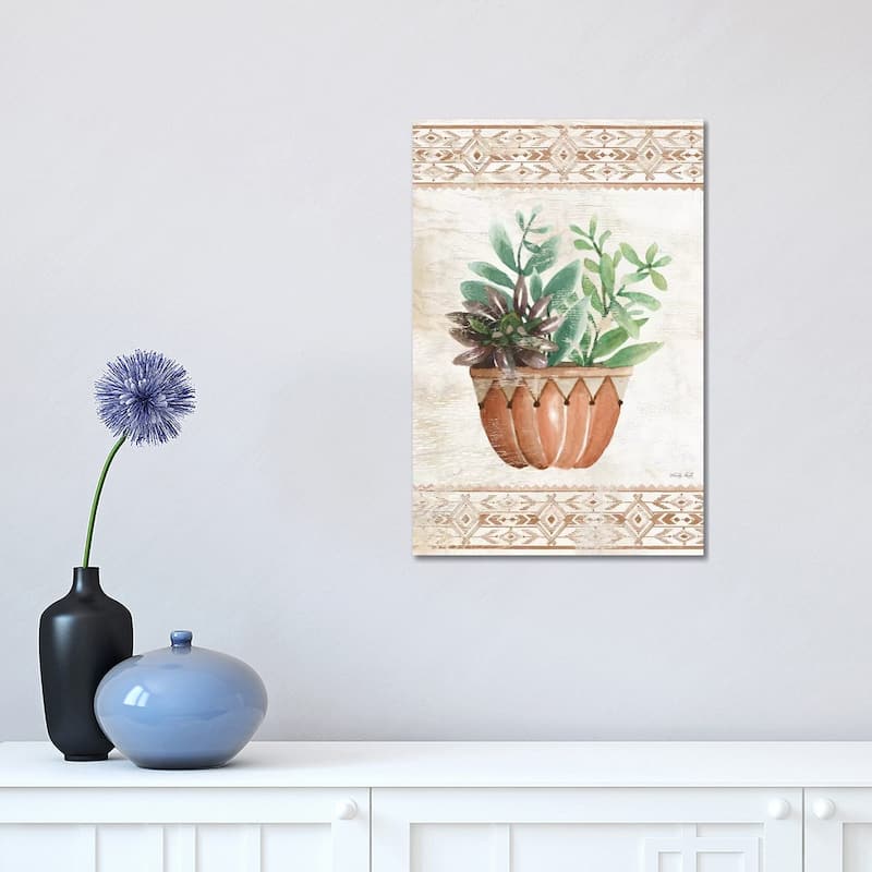 iCanvas "Southwest Terracotta Succulents I" by Cindy Jacobs Canvas Print - 18x12x1.5
