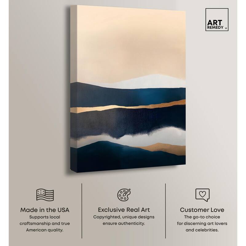 Golden Seam I Canvas by Art Remedy, Gallery Wrapped