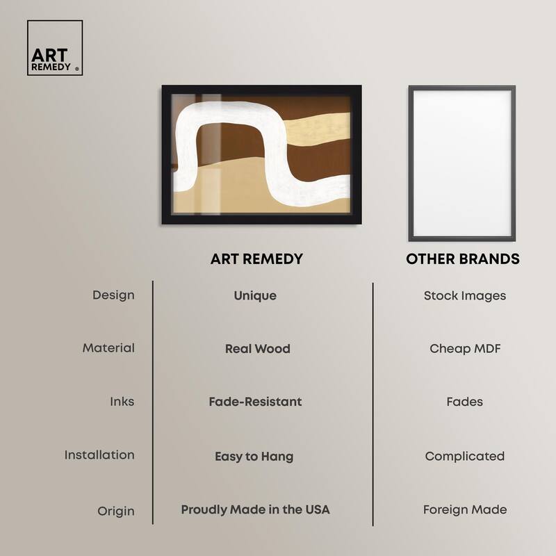 Minimal Wavy II Shadowbox by Art Remedy