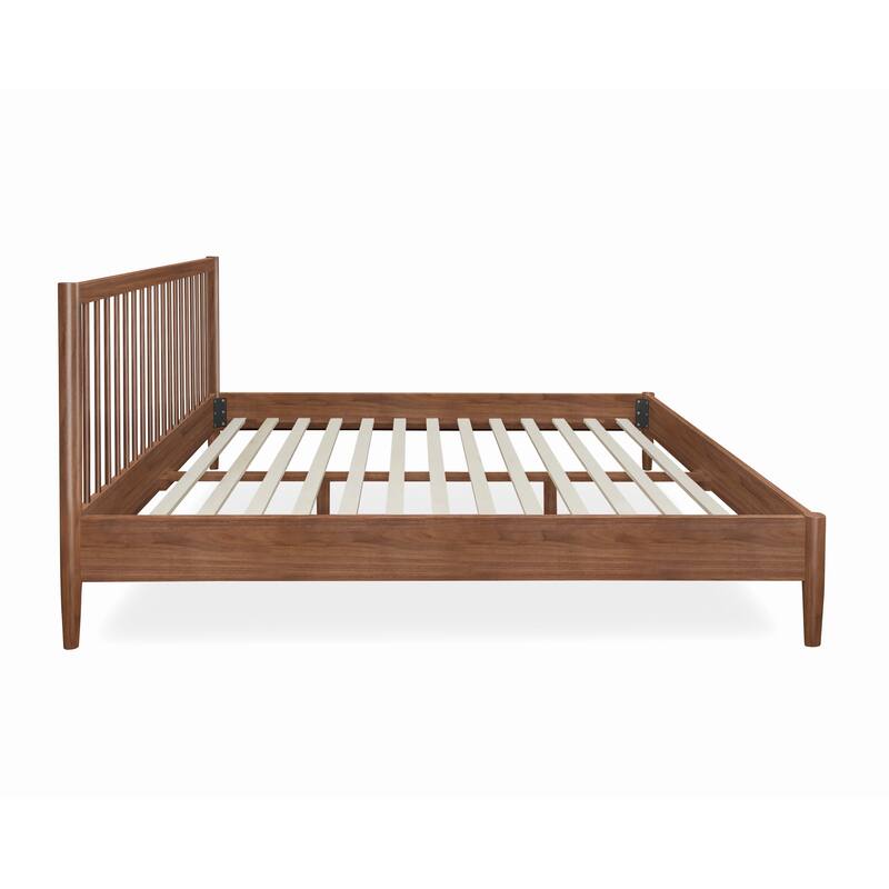 Rye Studio Santos Modern Slatted Wood Headboard Platform Bed