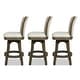 preview thumbnail 4 of 3, Henry 27" Swivel Upholstered Counter Height Bar Stool