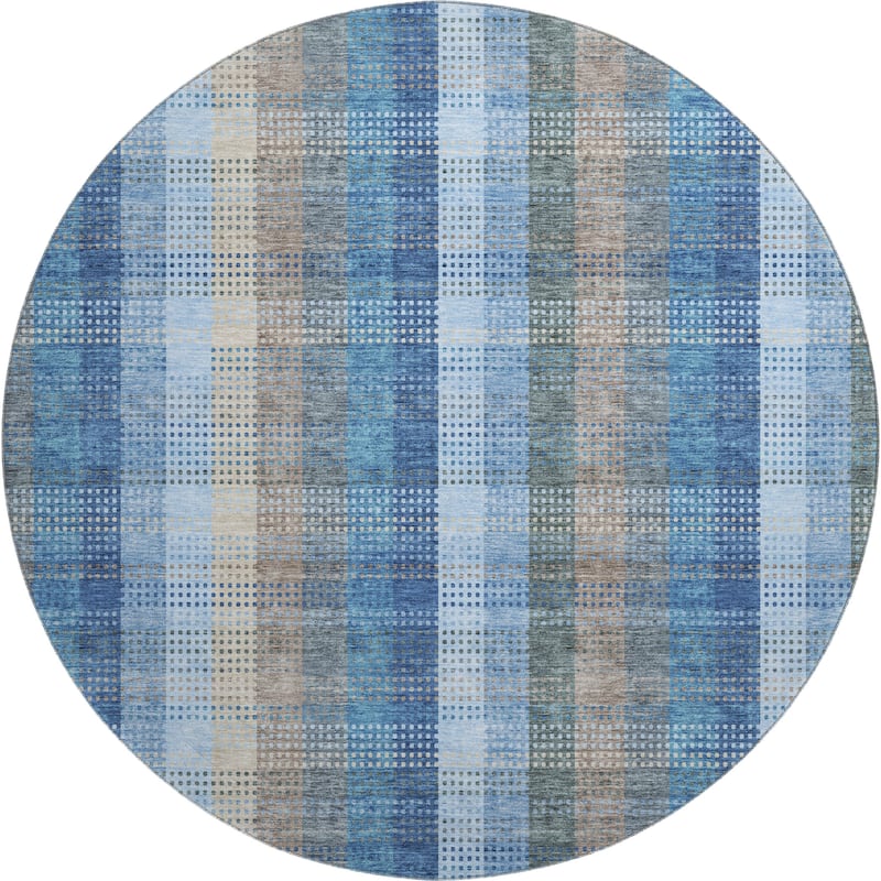Premium Washable Super Soft Modern Plaid Mayfield Rug