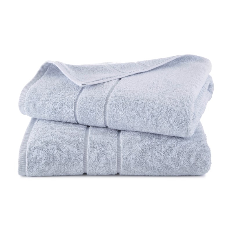 Clean Design Home x Martex Solid Supima 2-Pack Bath Towel Set - Bath Towel - Blue