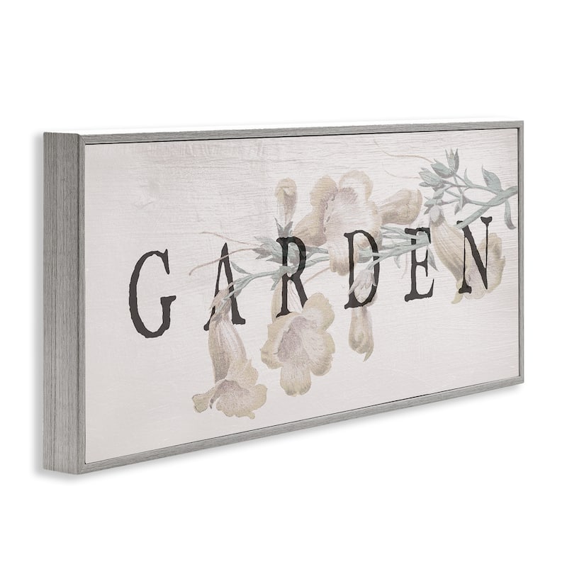 Stupell Rustic Garden & Flower Framed Giclee Art Design By Lil' Rue