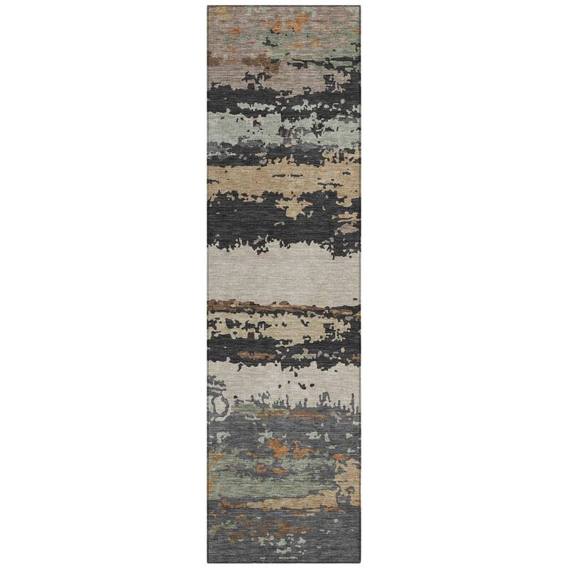 Machine Washable Indoor/ Outdoor Modern Buena Chantille Rug