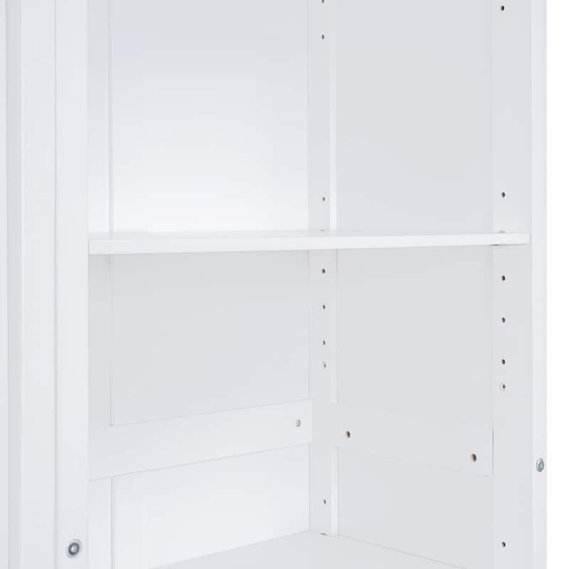 Queen Size Wooden Murphy Bed Wall Bed with Shelves