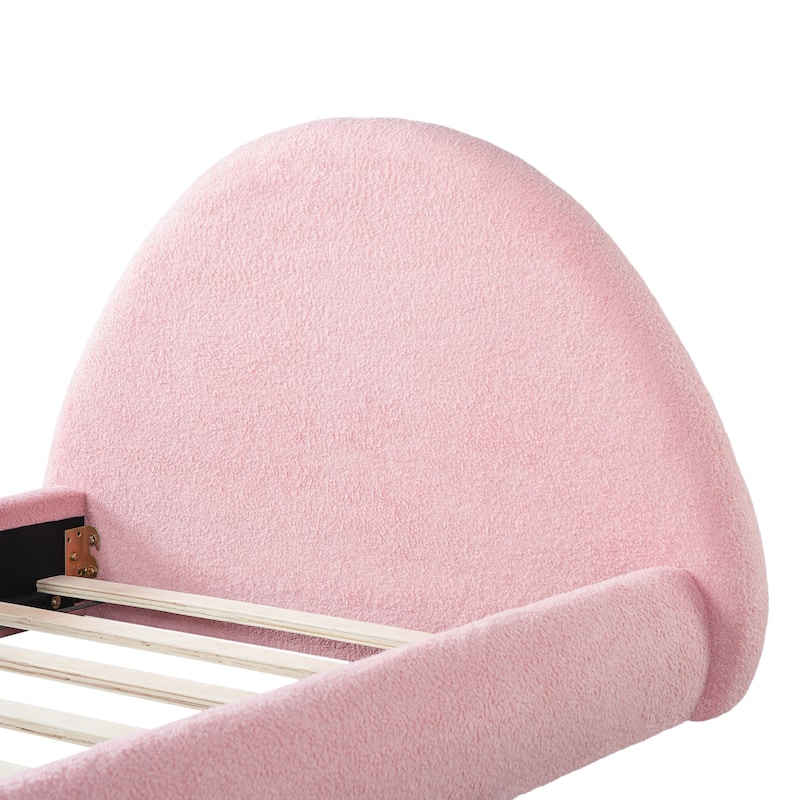 Christopher Knight Home - Rosalie Modern Upholstered Bed Frame with Curved Headboard