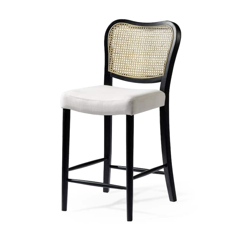 Maven Lane Vera Kitchen Dining Stool - Aged Black - Counter Height
