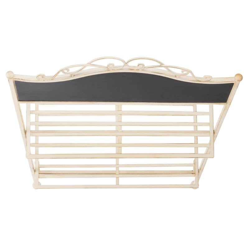 SAFAVIEH Outdoor Nyah Victorian Iron 2-Tier Plant Stand. - 24.5" W x 15.8" L x 43" H - 25Wx16Dx43H