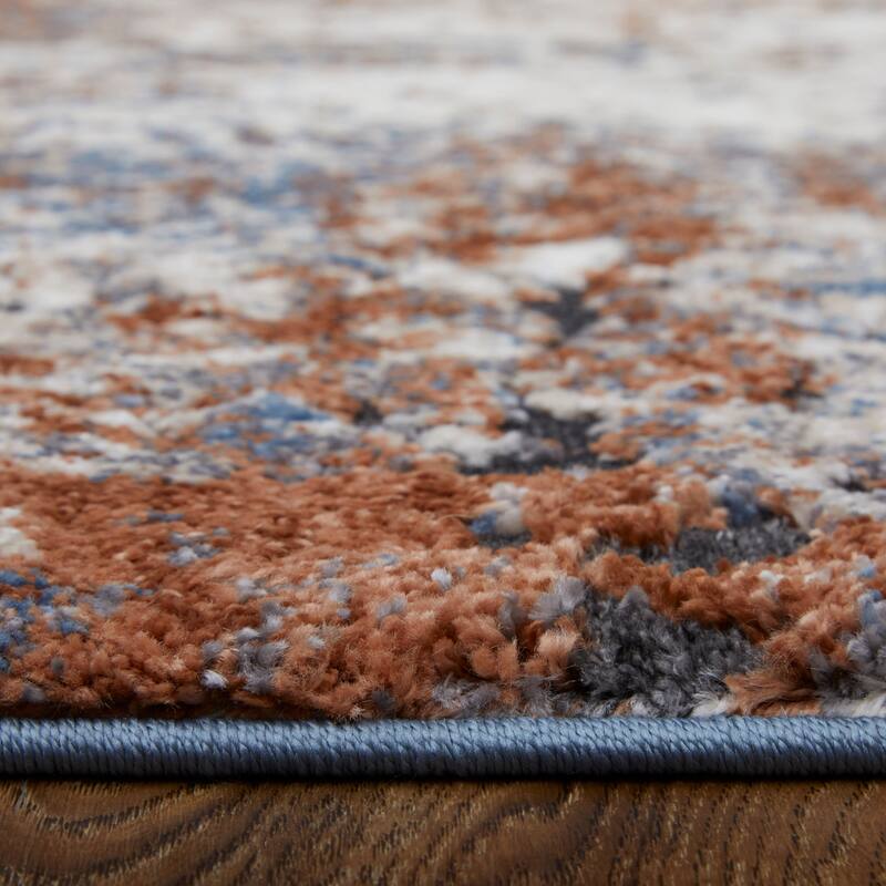 Grand Bazaar Odera Machine Made Distressed Modern Area Rug