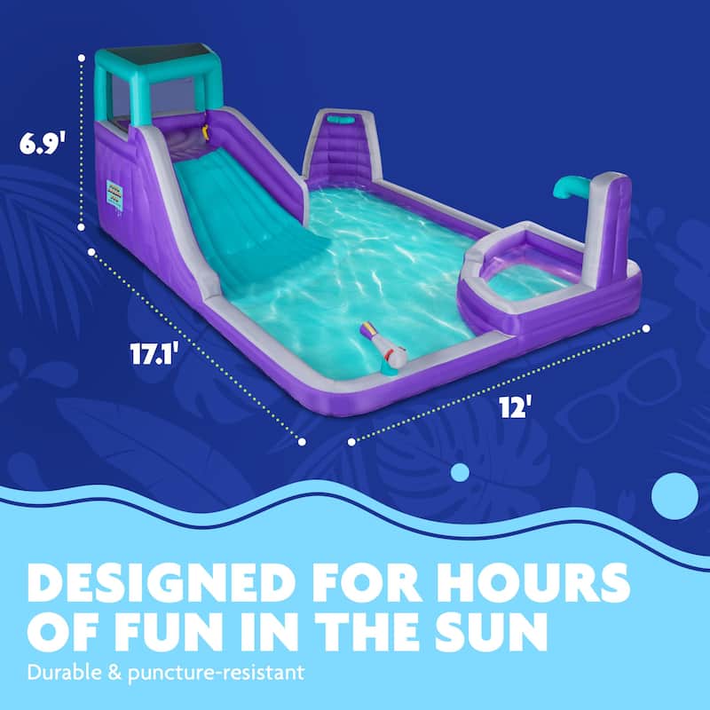 Sunny & Fun Four Corner Inflatable Water Slide Park