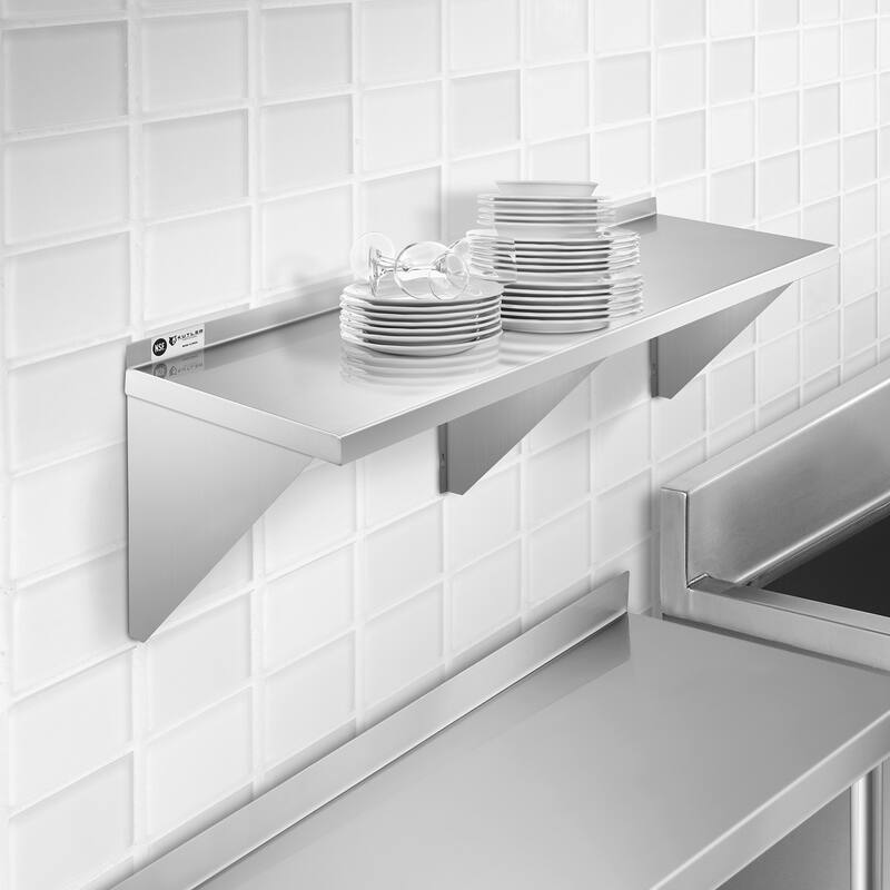 Stainless Steel Shelf NSF Commercial Kitchen Wall Shelving