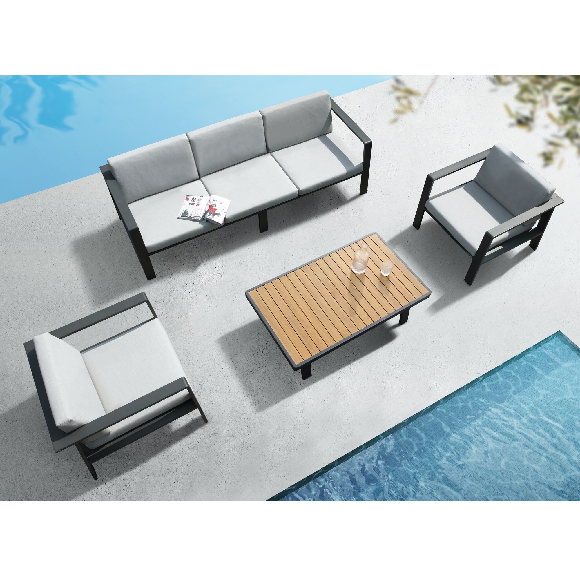 Aluminum outdoor sale lounge set