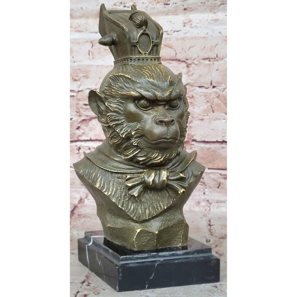 Bronze Sun Wukong Bust – Legendary Monkey King Chinese Deity