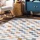 preview thumbnail 20 of 21, Nuloom Naya SpinClean Checkered Machine Washable Area Rug