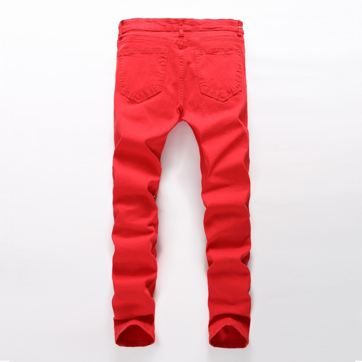 mens ripped zipper jeans