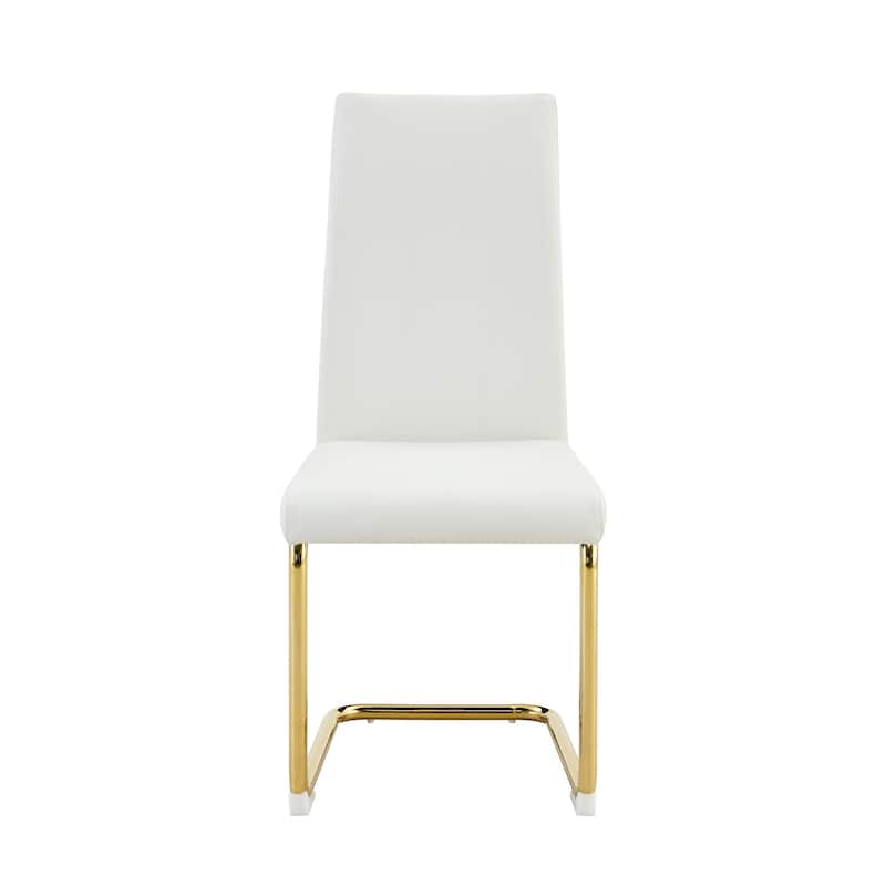 Set of 4 Sleek High-Back Side Chairs