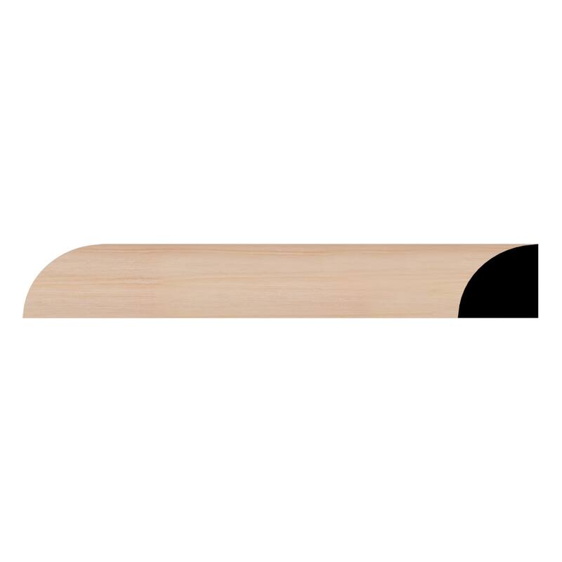 WM103: 1-1/16-in D x 1-1/16-in W x 96-in L Americraft Finger-Joint Pine Quarter Round Moulding - Cherry