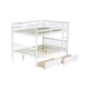 preview thumbnail 9 of 10, Bunk Bed with 2 Storage Drawers Under Bed,Detachable Beds,Full over Full