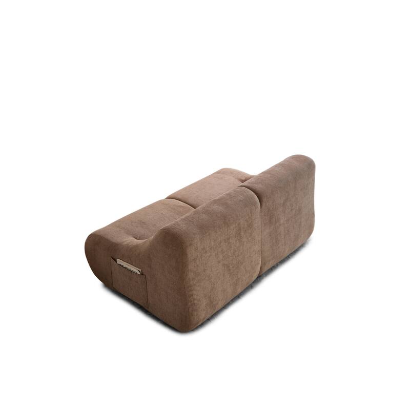 Chenille Loveseat, Memory Foam 2-Seater Couch Upholstered Deep Seat Sofa