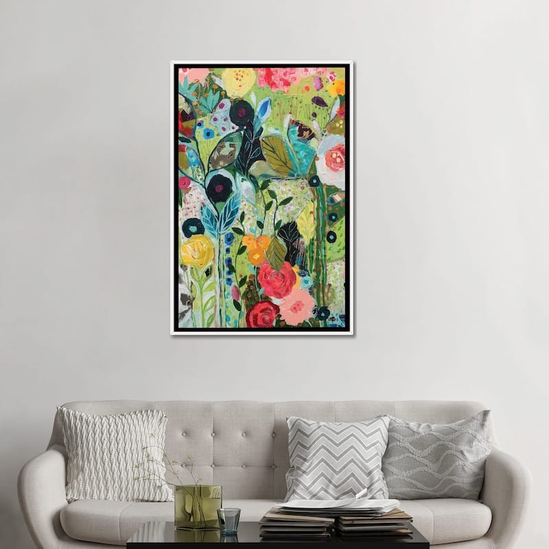 iCanvas "Botanical Bliss" by Carrie Schmitt Framed Canvas Print