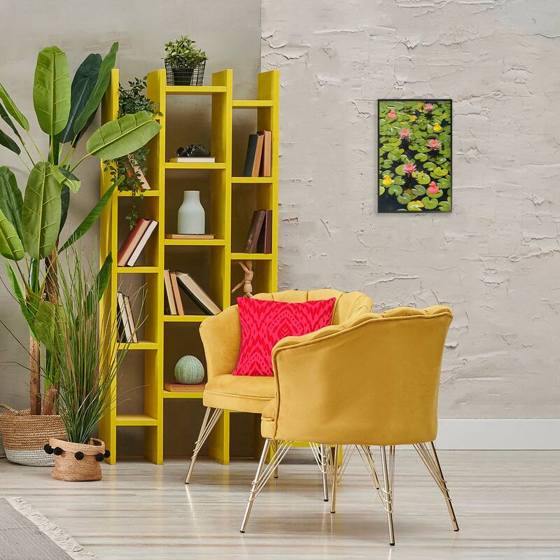 Stupell Rubber Ducks on Pond Lilies Framed Giclee Art Design By Ashley Singleton
