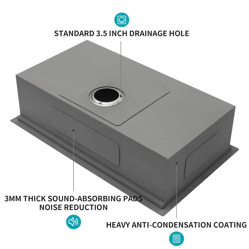 Stainless Steel Undermount Single Bowl Kitchen Sink