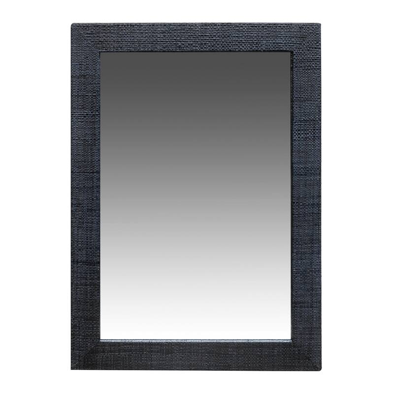 Indigo Road by Egypt Sherrod x East at Main Gia Raffia Rectangular Mirror