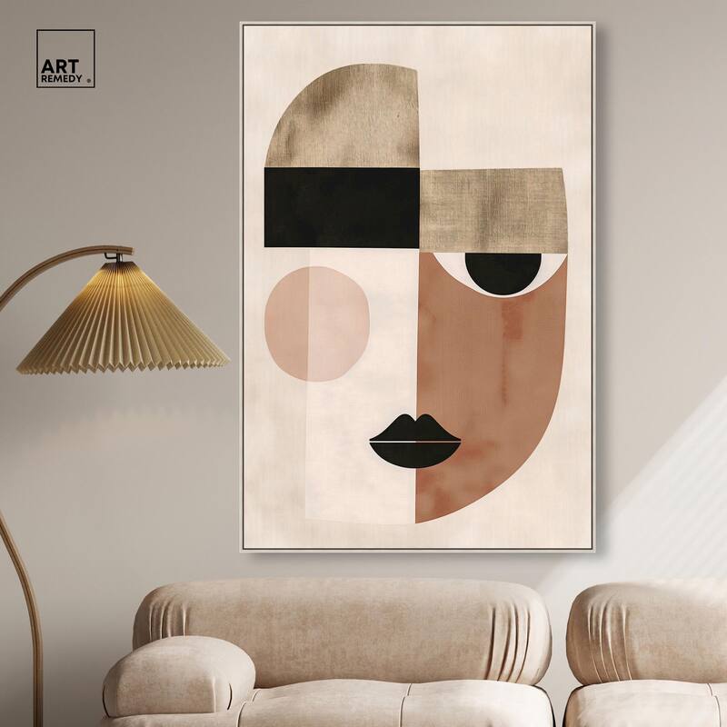 Face Moderne I Canvas by Art Remedy