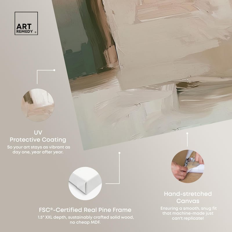 Calm in Texture Canvas by Art Remedy, Gallery Wrapped