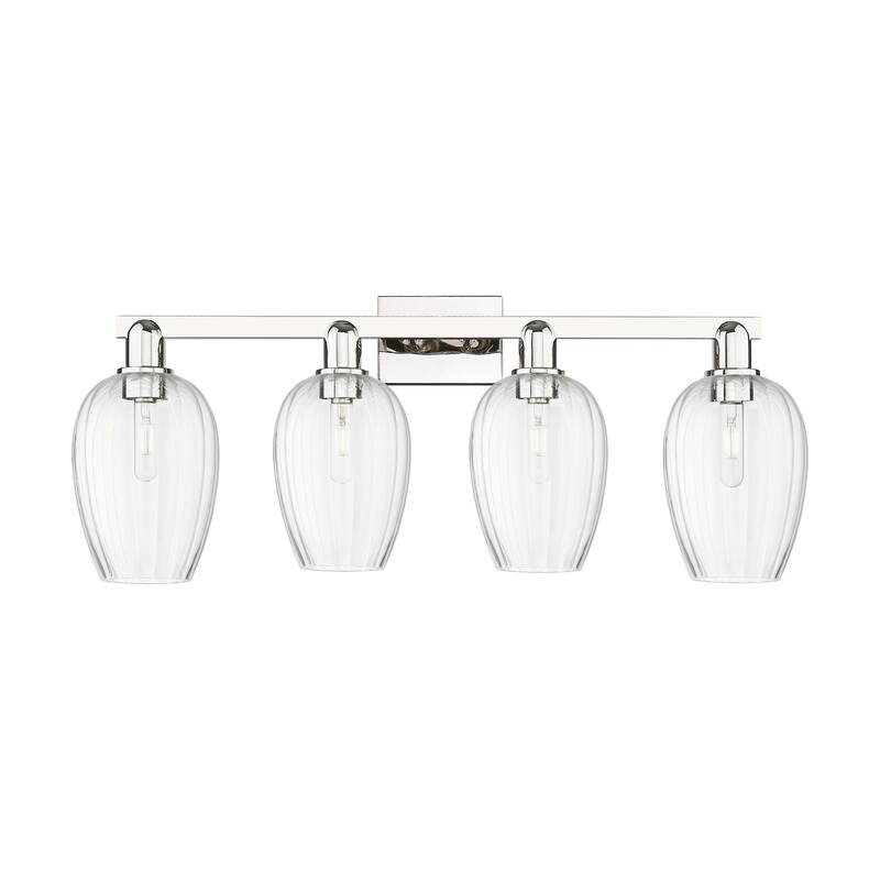 Innovations Lighting Downtown Urban - Preston - 4 Light 36" Flute Shade Bath Vanity Light