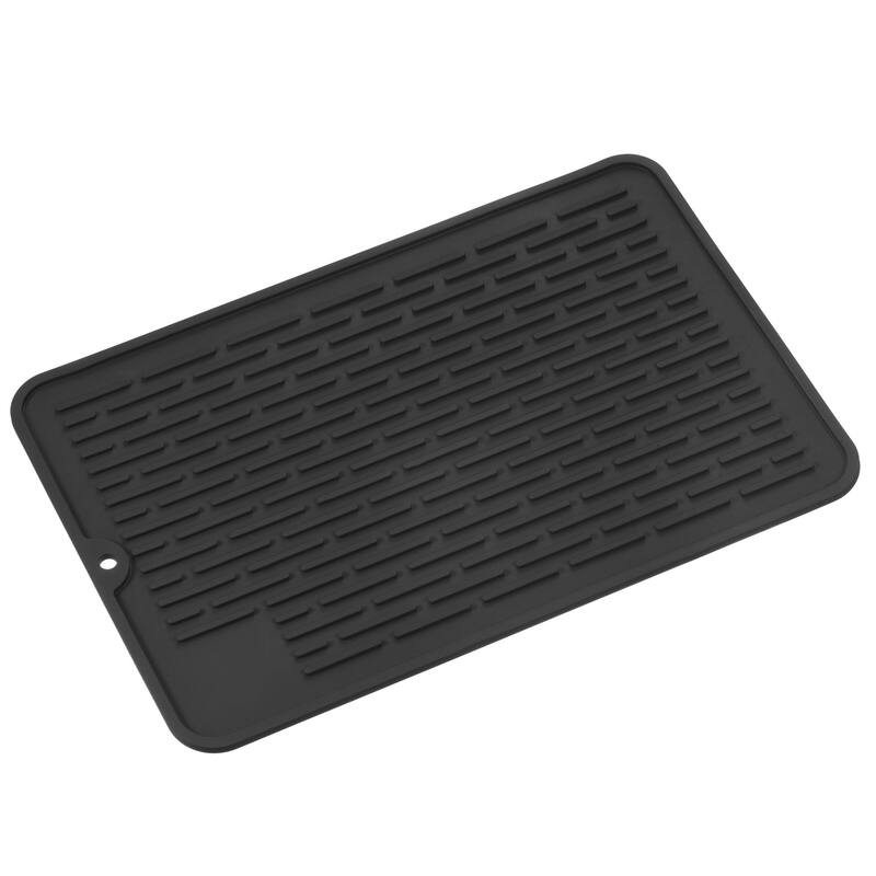 Silicone Dish Drying Mat Set, 11.8"x7.9" Dish Drain Pad Heat Resistant - 30 x 20 x 0.5cm